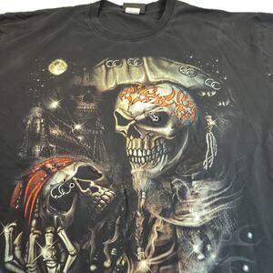 Jays Rock Graphic Crew Neck Short Sleeve Shirt Mens Size Extra Large XL Black